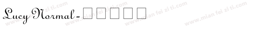 Lucy Normal字体转换